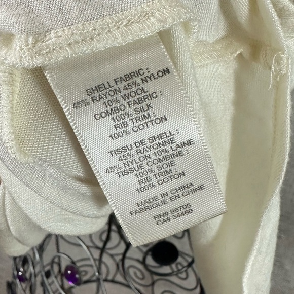 Rebecca Taylor white wool blend muscle tank size M - Picture 4 of 10